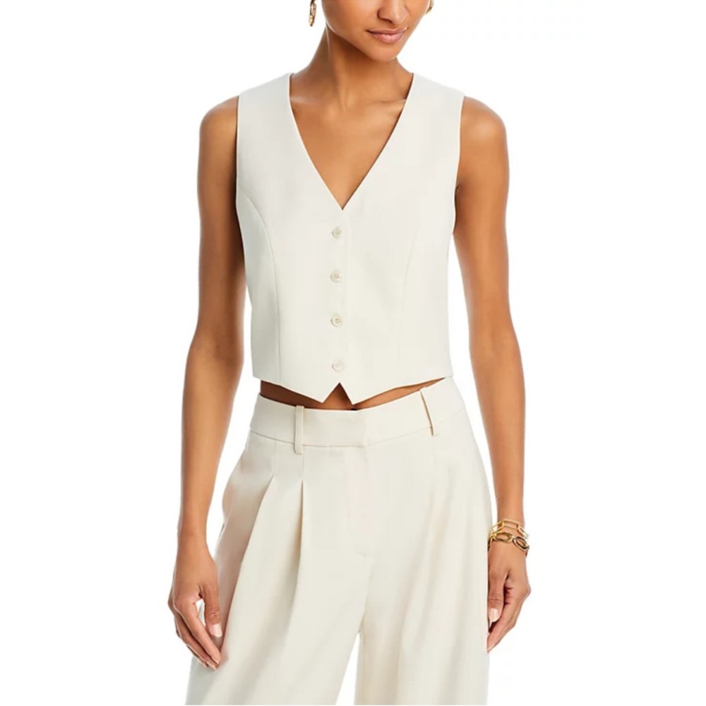 Wayf Matching Cream Vest and Dress Pants